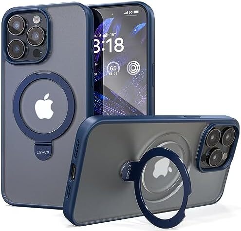 Stand Case for iPhone 15 Pro Max Case, Compatible with MagSafe Shockproof Protec