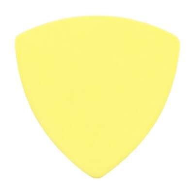 Delrin Yellow Guitar Pick - 0.73mm Medium Made In USA 346 Rounded Triangle Shape