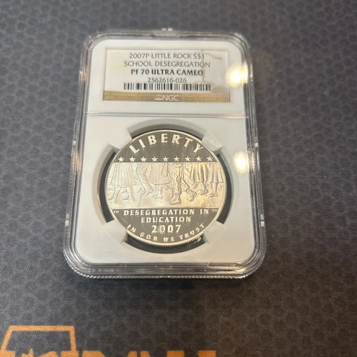 2007 P NGC Little Rock S$1 School Desegregation PF70 Ultra Cameo 