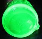 Hazel Atlas Green Uranium Glass Measuring 1 Cup 1 Spout Vintage — photo 6
