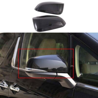 For Toyota Alphard 2015-2022 Carbon Fiber 2pcs Rear View Side Mirror Cover Trim