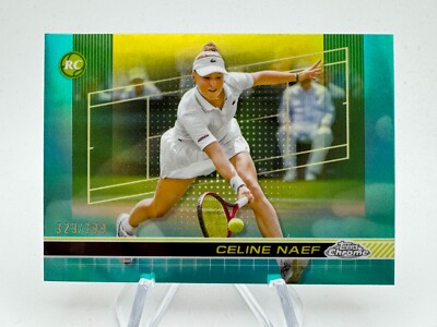 2024 Topps Chrome Tennis CELINE NAEF Aqua Refractor 329/399 Rookie #169