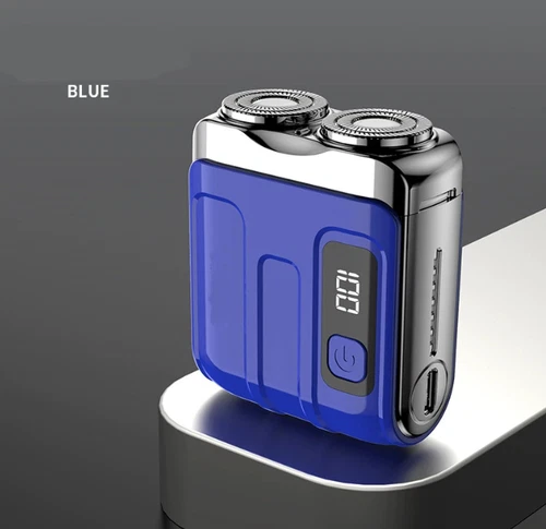 Portable Rotary Dual Ring Electric Shaver,Waterproof Mini Display Beard Shaver - Bild 20 von 38
