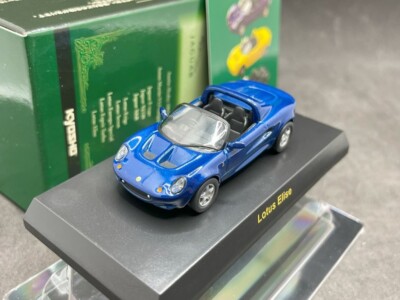 Kyosho 1/64 British car collection Lotus Elise Blue diecast model