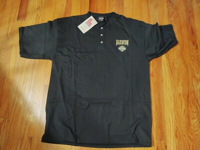 Harley Davidson Jims on St Pete Beach Florida Henley Mens L Harley tags 1995 NWT