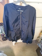 Mod X Womens Windbreaker Jacket Size Large Black New 25171