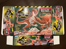 VINTAGE 1996 JURASSIC PARK Lost World Electronic BATTLING RAPTORS BOX ONLY