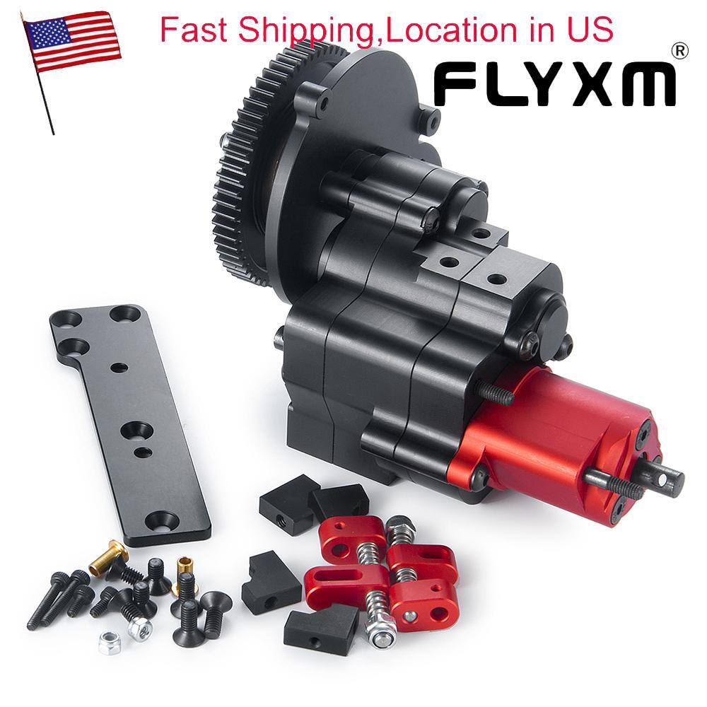 FLYXM 1Pc Cutoff & 2-Speed Gearbox Transmission For Axial SCX10 1/10 RC Crawler