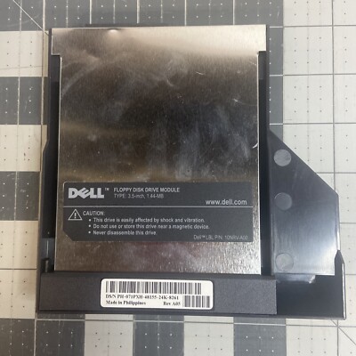 Dell Latitude C-Series 3.5'' 1.44MB Floppy Disk Drive Module PN:10NRV-A00. Used