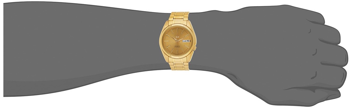 SEIKO Men's 5 SNKL48K1 Automatic Gold-Tone Steel and Dial