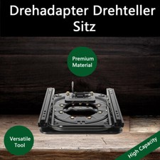 Upgrade 385mm Sitz Drehteller Drehkonsole Wohnmobil Lkw Sitzkonsole Drehbarer DE