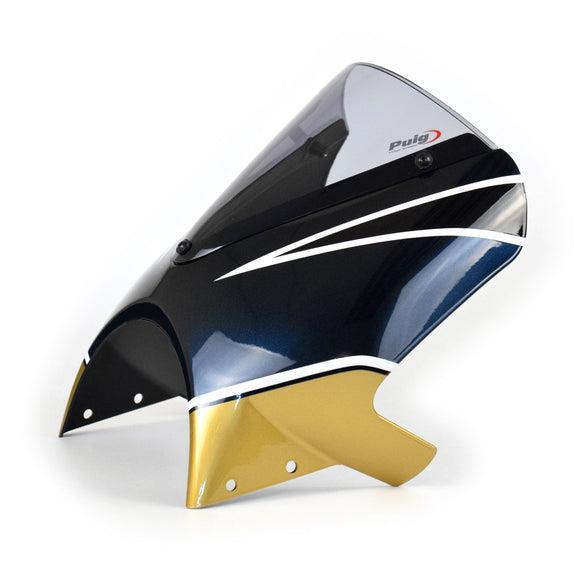 Pyramid Screen Fairing Windshield Candytone Blue Gold