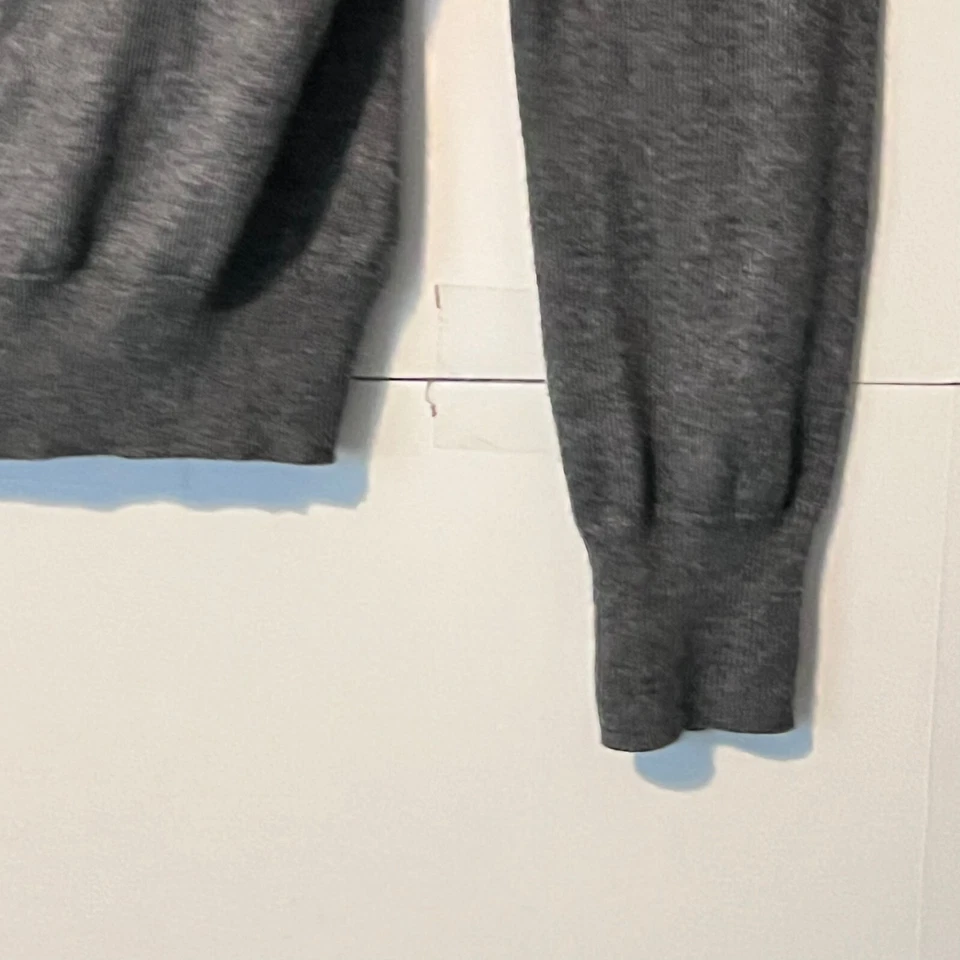 Cárdigan suéter Merona para mujer talla XS gris con joyas tachuelas nailon rayón Foto 3 de 4