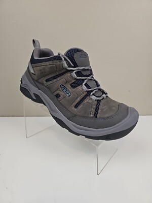 Keen Mens Circadia Vent Low Top Leather Hiking Shoes Sneakers Size 10 Gray New