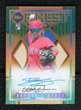 2022 Topps Finest Flashbacks 1995 Gold Refractor 4/15 Bryson Stott Auto 14sd