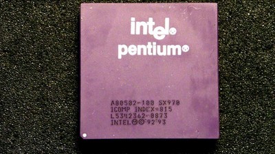 Intel retro CPU Pentium 100 #398D