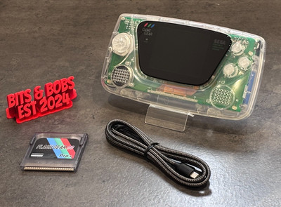 Sega Game Gear Konsole, neue Hülle, IPS Bildschirm, USB-C wiederaufladbar + 100er Spiele