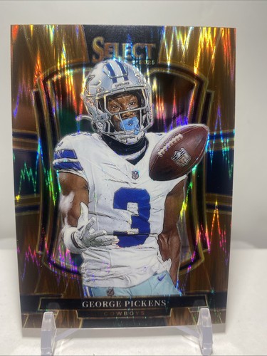 2025 Panini Select - Premier Level George Pickens #197 /899 Copper Shock Prizm