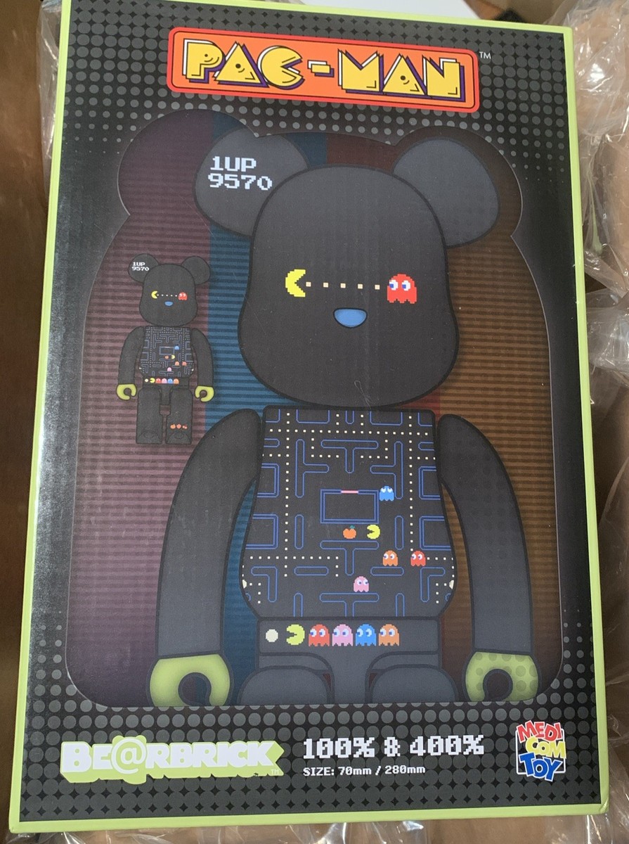 Medicom BE@RBRICK Pac-Man 100% 400% Bearbrick Figure Set NIB🔥 | eBay
