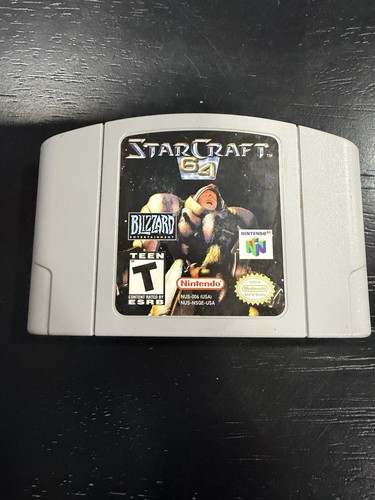 StarCraft 64 (Nintendo 64 N64, 2000) Authentic Game Cartridge TESTED Star Craft