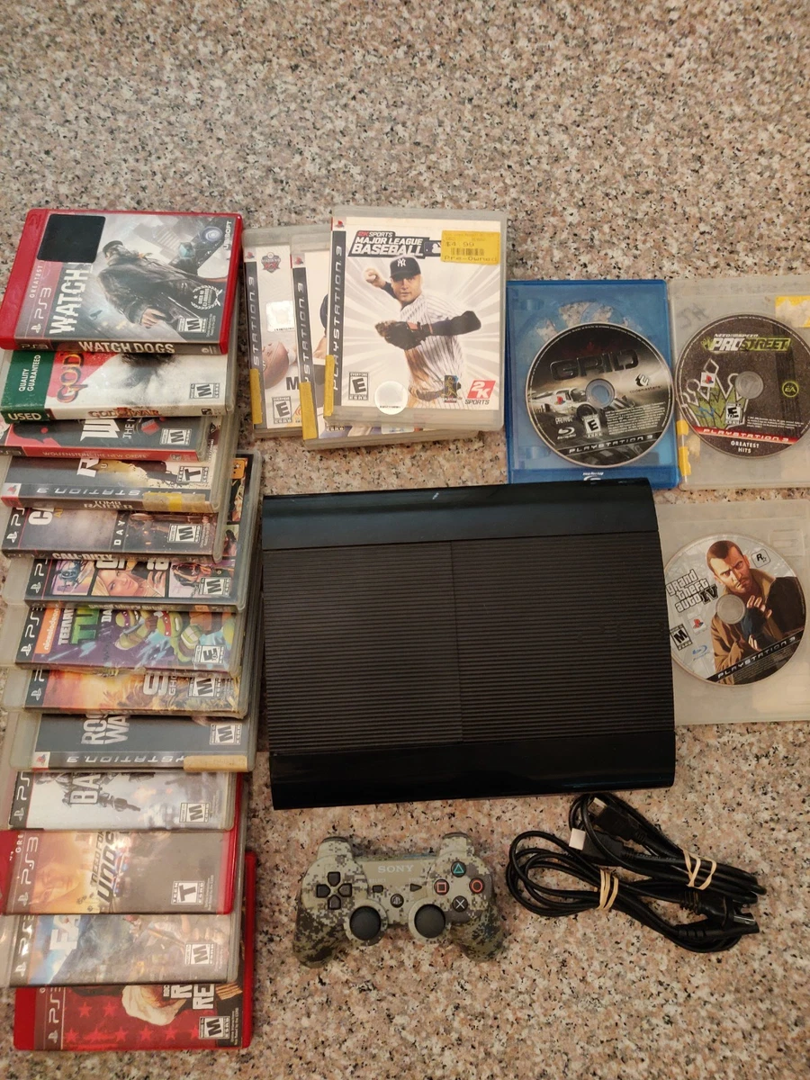 Preços baixos em Sony PlayStation 3-Super Slim Preto Consoles de