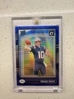 2024 Panini Donruss Optic - Rated Rookie Drake Maye #229 Blue Hyper Prizm (RC)