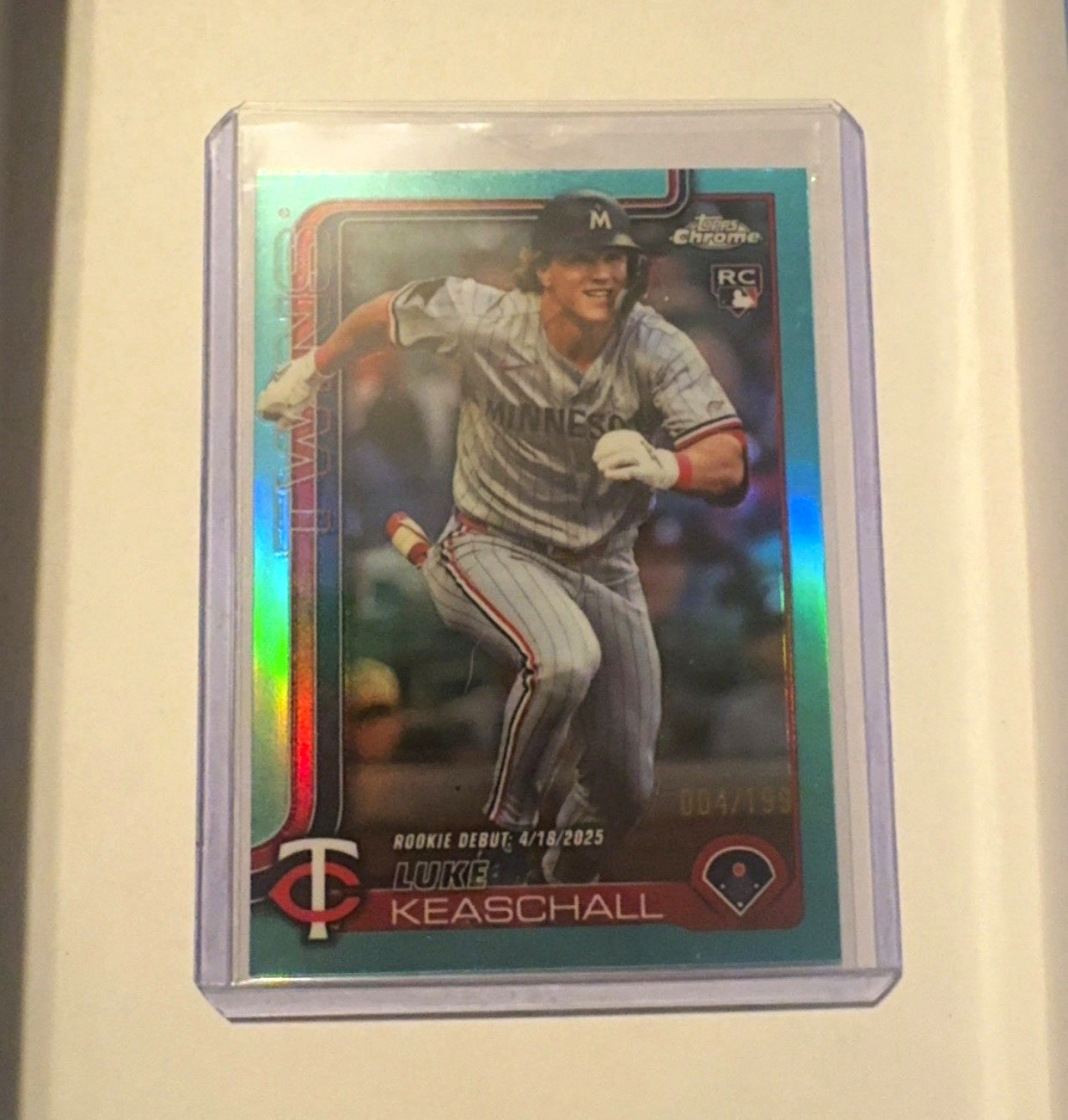 Topps Chrome Update 2025 Luke Keaschall Minnesota Twins Rookie /199 #USC134