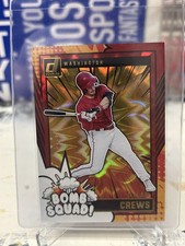 2024 Donruss Bomb Squad Red Xplosion Dylan Crews 14 Nationals 69/99 MINT RARE
