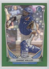 2014 Bowman Draft Chrome Green Refractor 91/150 Chase Vallot #CDP38 h5z