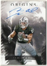 Zamir White 2022 Panini Origins Rookie Autograph Card #RAU-ZWH AUTO. rookie card picture