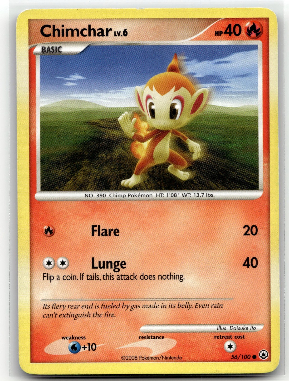 Chimchar (56) Common Majestic Dawn 56/100 LP
