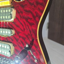 Schecter NV-III-22 Electric Guitar See-Thru Red Floyd Rose HSH Pickups
