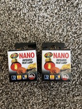 Zoo Med Nano Infrared Heat Lamp 40 Watt Null 2 Pack
