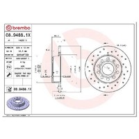 2X Bremsscheibe Hinten FüR VW Scirocco 137 138 1.4 2.0 08 Bis 17 Brembo BSU BLY