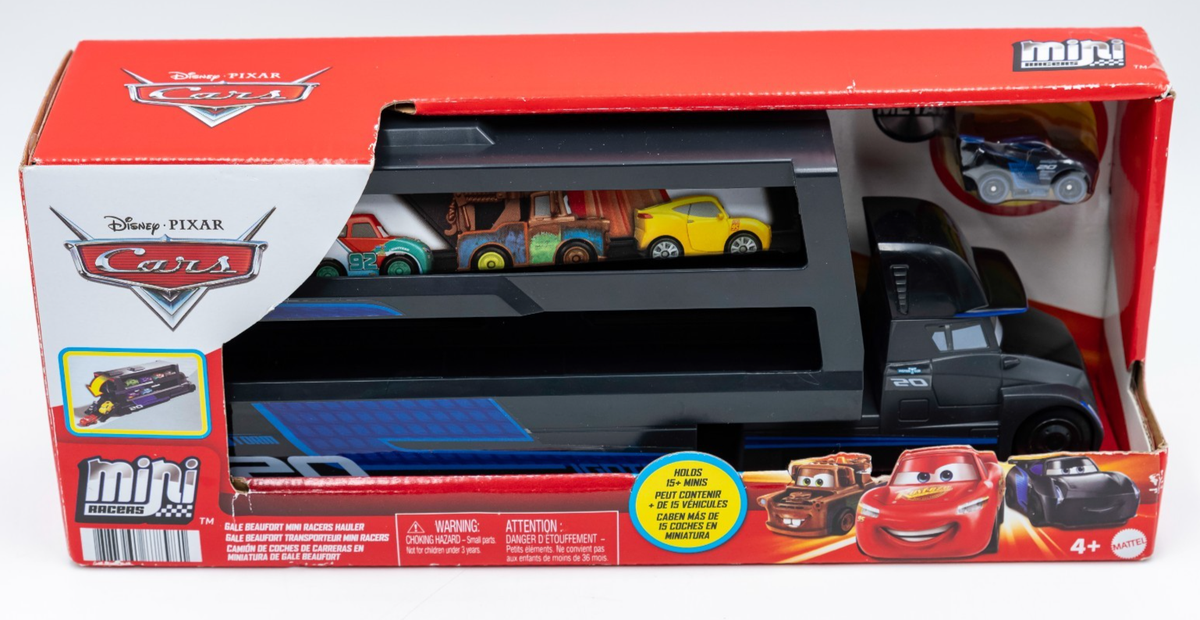 ジョージガンカス　フジモンテイ　GBOX シャローイング DISNEY CARS Gale Beaufort MINI RACERS Hauler JACKSON STORM Die