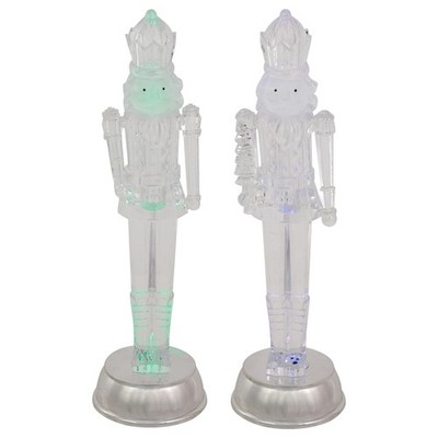 Northlight 2 LED Lighted Musical Nutcracker Christmas Figurines, 12.5-Inch