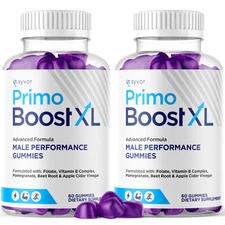 (2 Pack) Primo Boost XL Gummys Advanced Formula PrimoBoost  XL Male 120 Gummies