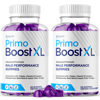 (2 Pack) Primo Boost XL Gummys Advanced Formula PrimoBoost  XL Male 120 Gummies