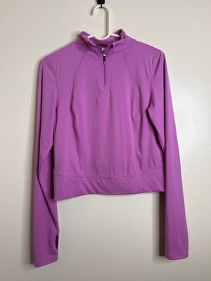 Yogalicious Medium Lux Crosstrain Everyday 1/2 Zip Jacket Pink/Purple Activewear