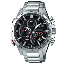 CASIO EDIFICE TIME TRAVELER EQB-501XD-1AJF Black Silver Men's Watch New in Box