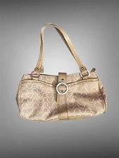 Kathy Van Zeeland monogram tan shoulder bag 7 x 13  Multiple pockets M