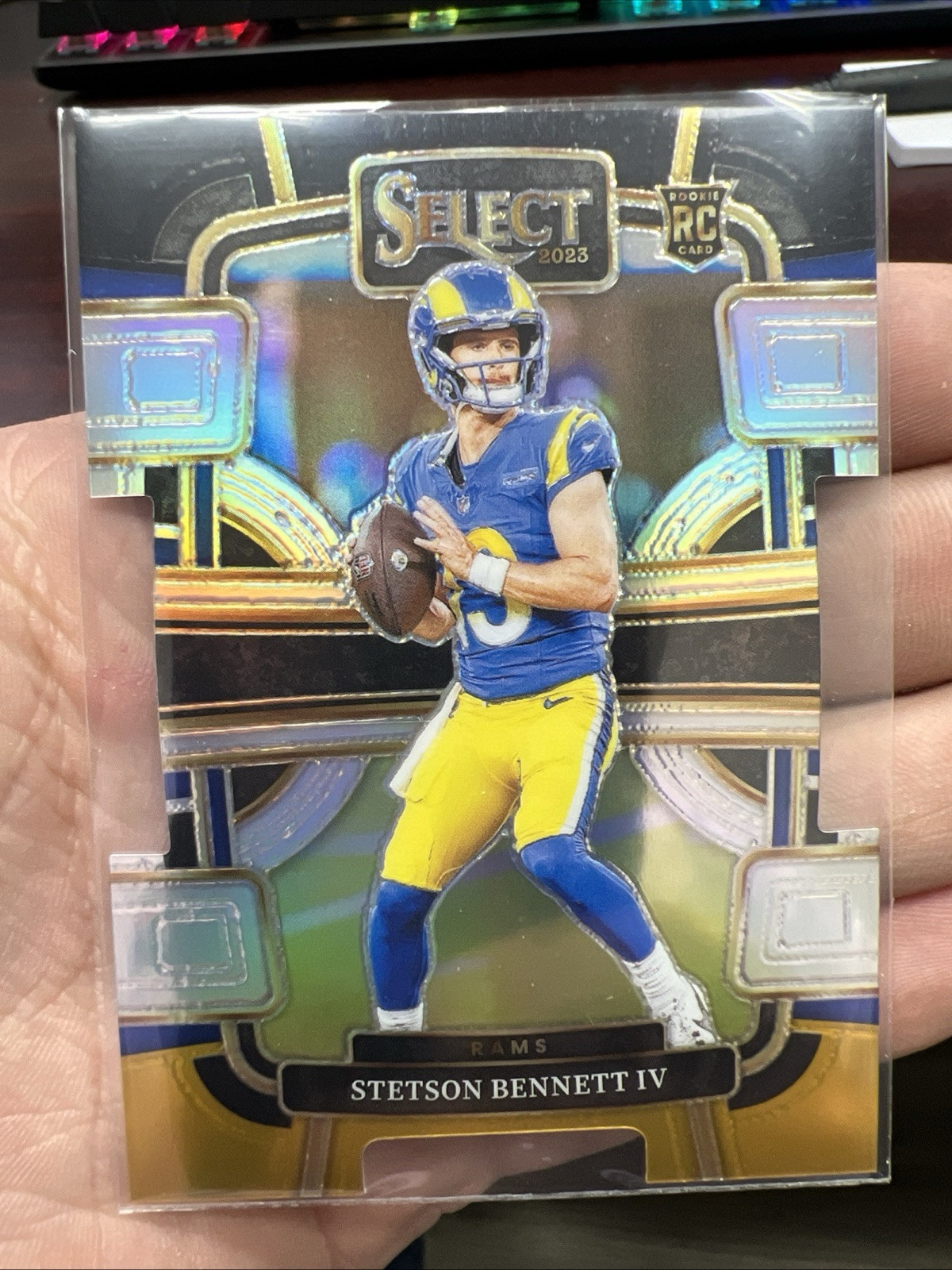 2023 Panini Select Stetson Bennett IV RC Black Gold Prizm Die Cut Concourse #55