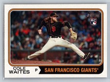 2023 Topps Heritage Cole Waites RC San Francisco Giants #258