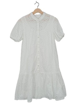 ROBE LéGèRE BY VERA MONT Kurzarmkleid Damen Kleid Gr. DE 36 weiß Casual-Look