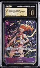 One Piece CCG Nami Manga Alternate Art Op09 Best Selection Pristine 10