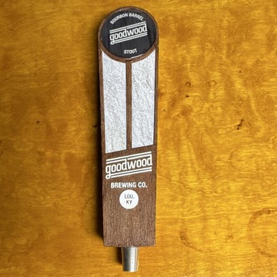 Goodwood Brewing Co. Bourbon Barrel Stout Wood Beer Tap Handle Louisville KY