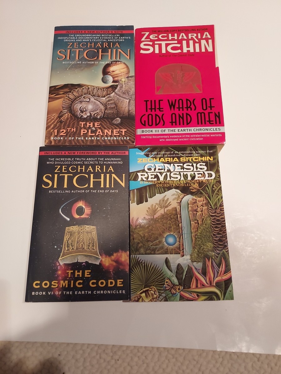 Zecharia Sitchin books lot of 4 Earth Chronicles 1, III, IV +