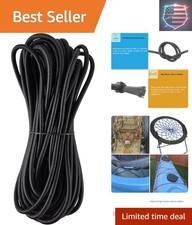 High Elasticity Bungee Shock Cord 50ft - Robust 1/4" Rope for Tying Down Gear