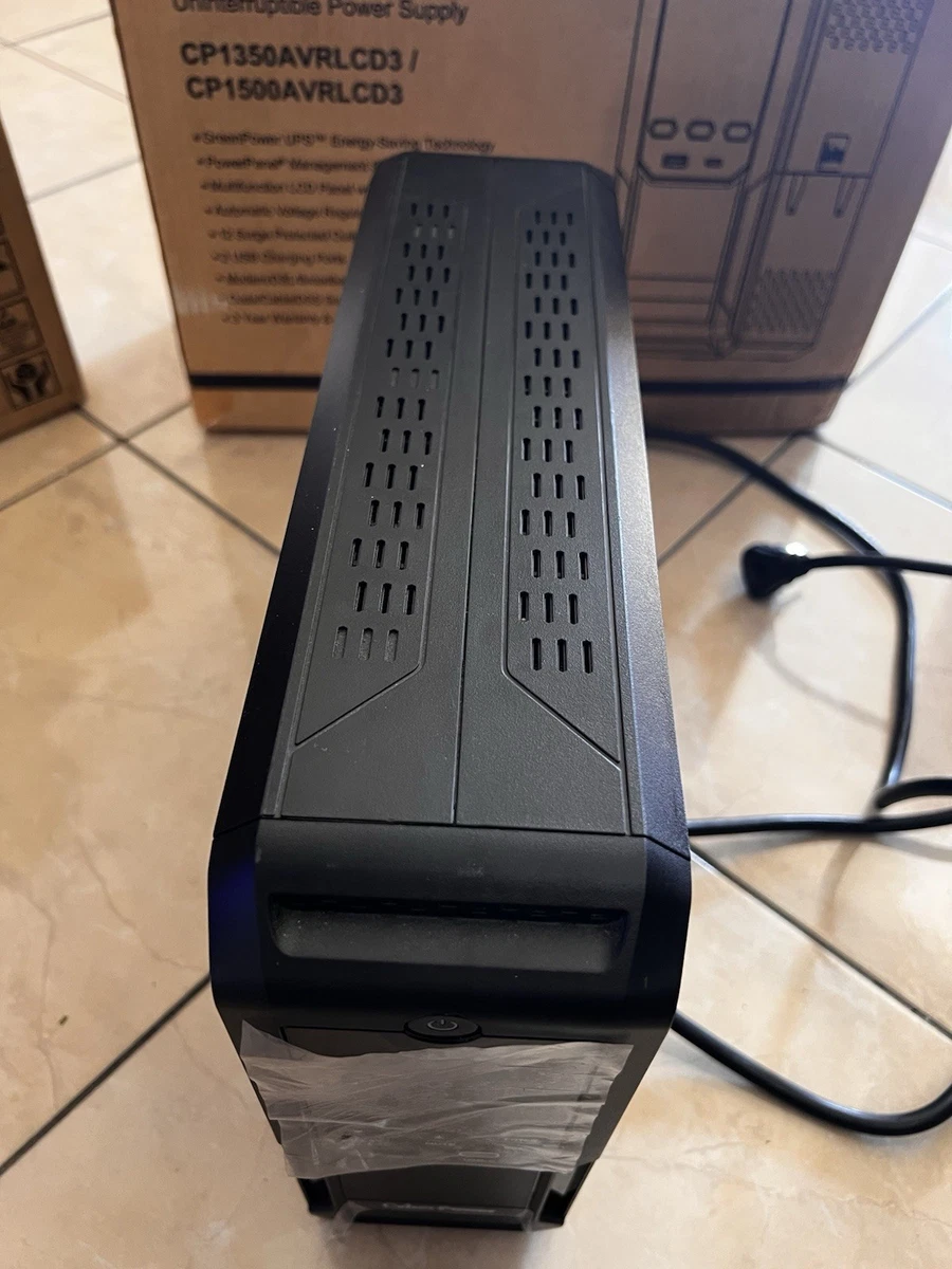 Genuine CyberPower CP1500AVRLCD3 900W UPS, NO BATTERIES
