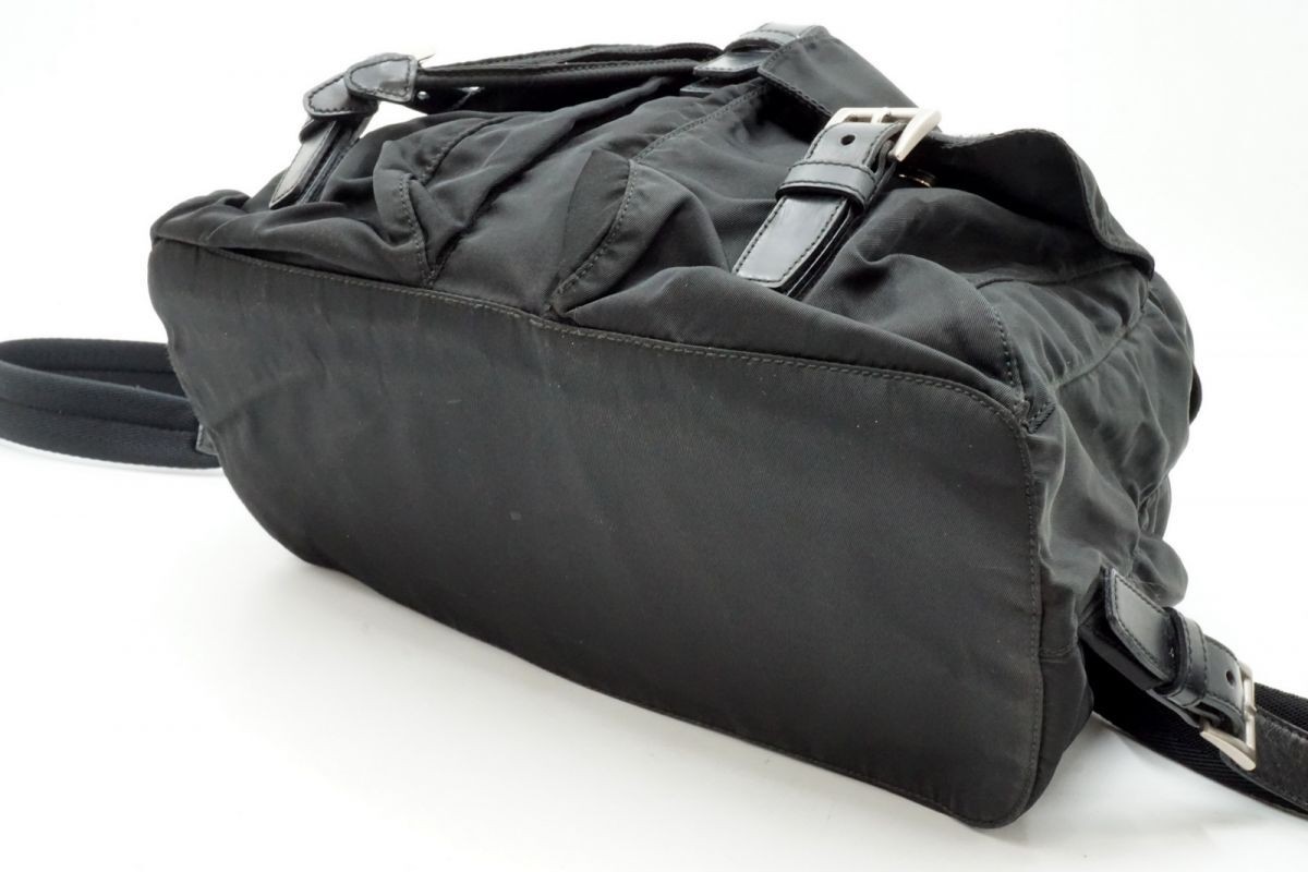 PRADA Backpack Bag Rucksack Triangle Logo Plate Drawstring B2811 Tessuto Nylon B thumbnail 4